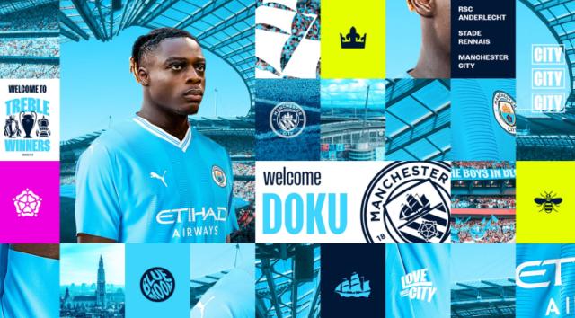 星空体育中国-曼城官方：比利时边锋多库加盟，将身披11号战袍